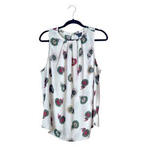 Ann Taylor Factory Floral Sleeveless Blouse